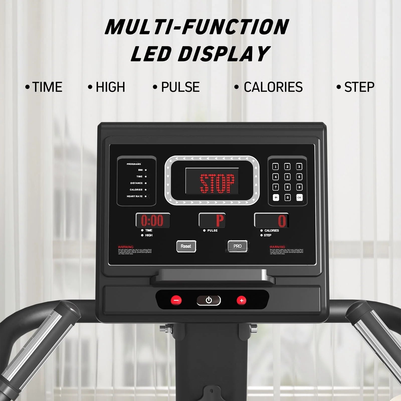 Stairmaster, Syedee Stair Stepper with LED Screen, Stepmill Exercise Machine with 12 Workout Programs, 441 lb Step Machine, 24 - 164 Steps/Minute(White)