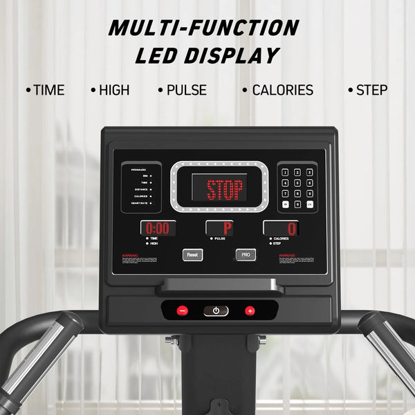 Stairmaster, Syedee Stair Stepper with LED Screen, Stepmill Exercise Machine with 12 Workout Programs, 441 lb Step Machine, 24 - 164 Steps/Minute(White)