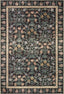 Rifle Paper Co. x Loloi 5'0" x 7'6" Black Eden feat. CloudPile Mughal Garden (EDE-02) Area Rug