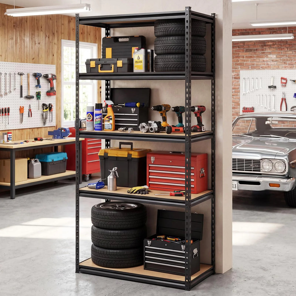 Giantex Multi-Use Storage Shelf for Warehouse Pantry Kitchen (36" W x 18" D x 72" H)