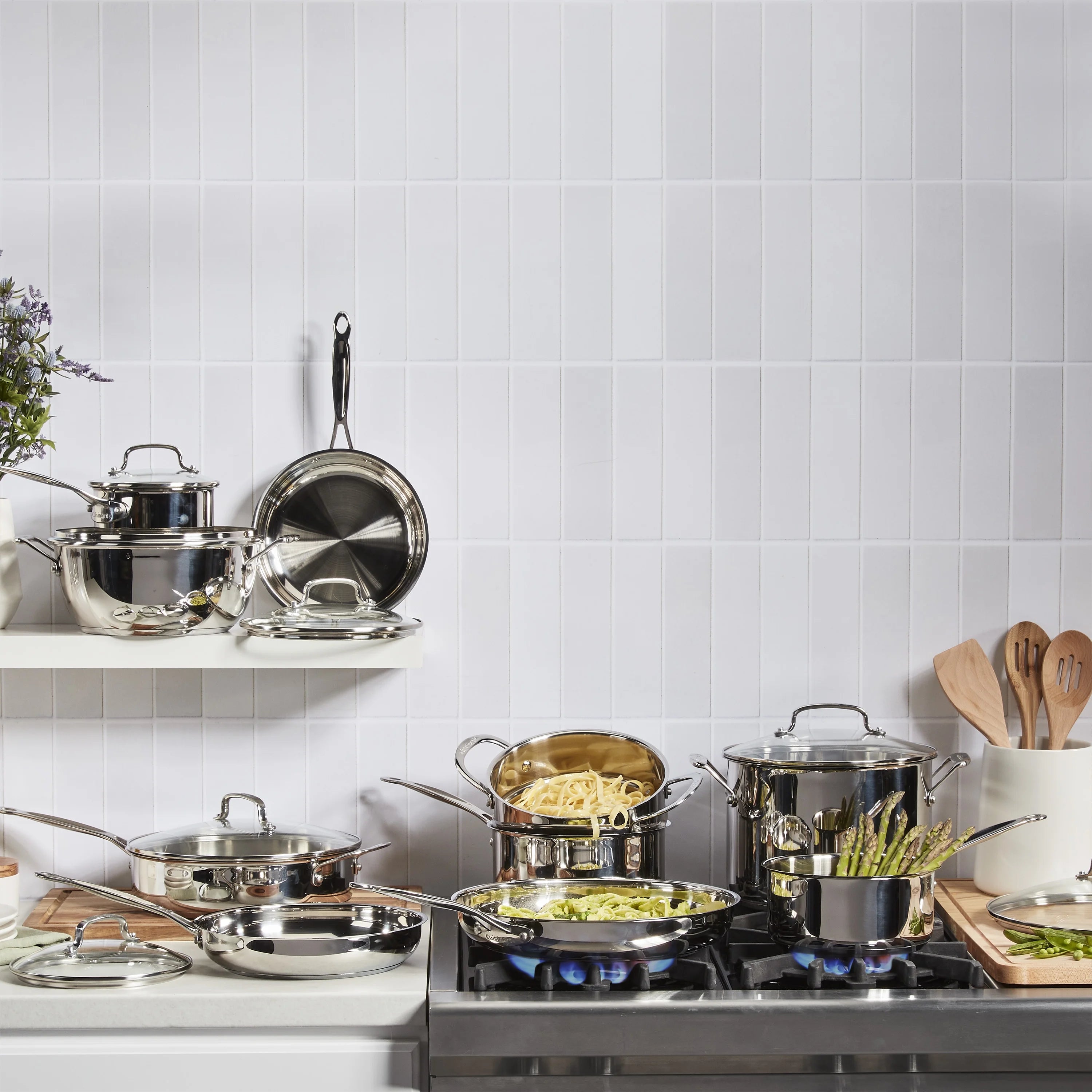 Cuisinart Chefs Classic 17 - Piece Stainless Steel Cookware Set Secondary image