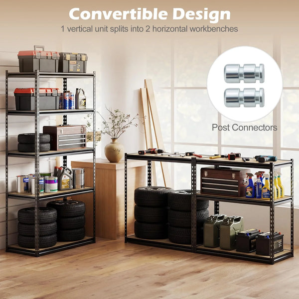 Giantex Multi-Use Storage Shelf for Warehouse Pantry Kitchen (36" W x 18" D x 72" H)