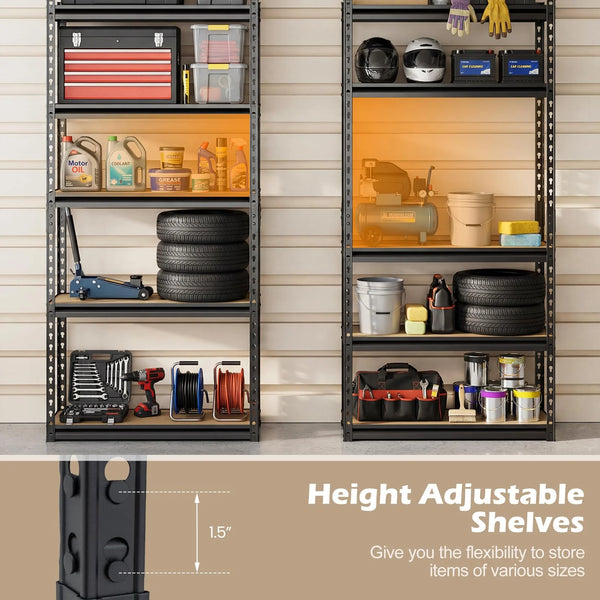 Giantex Multi-Use Storage Shelf for Warehouse Pantry Kitchen (36" W x 18" D x 72" H)