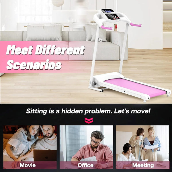 Clearance! Folding Treadmill 2.5HP Superfit Electric Treadmill with MP3 Speake LED Display Running Walking Jogging for Home Office