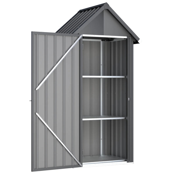 AECOJOY Vertical Outdoor Storage Cabinet with 2 Removeable Shelves